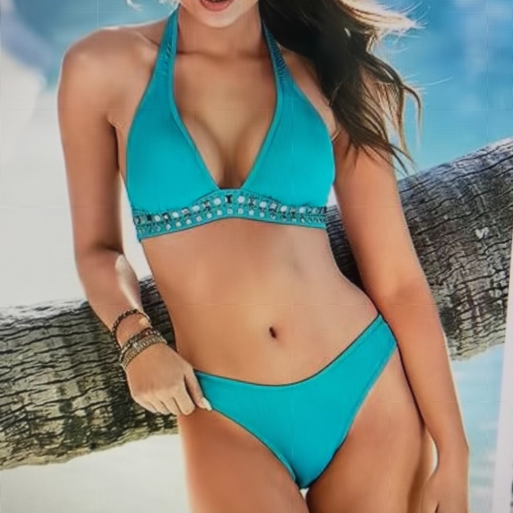 Worn once Venus Halter Swimsuit 36B, 8 Bottom